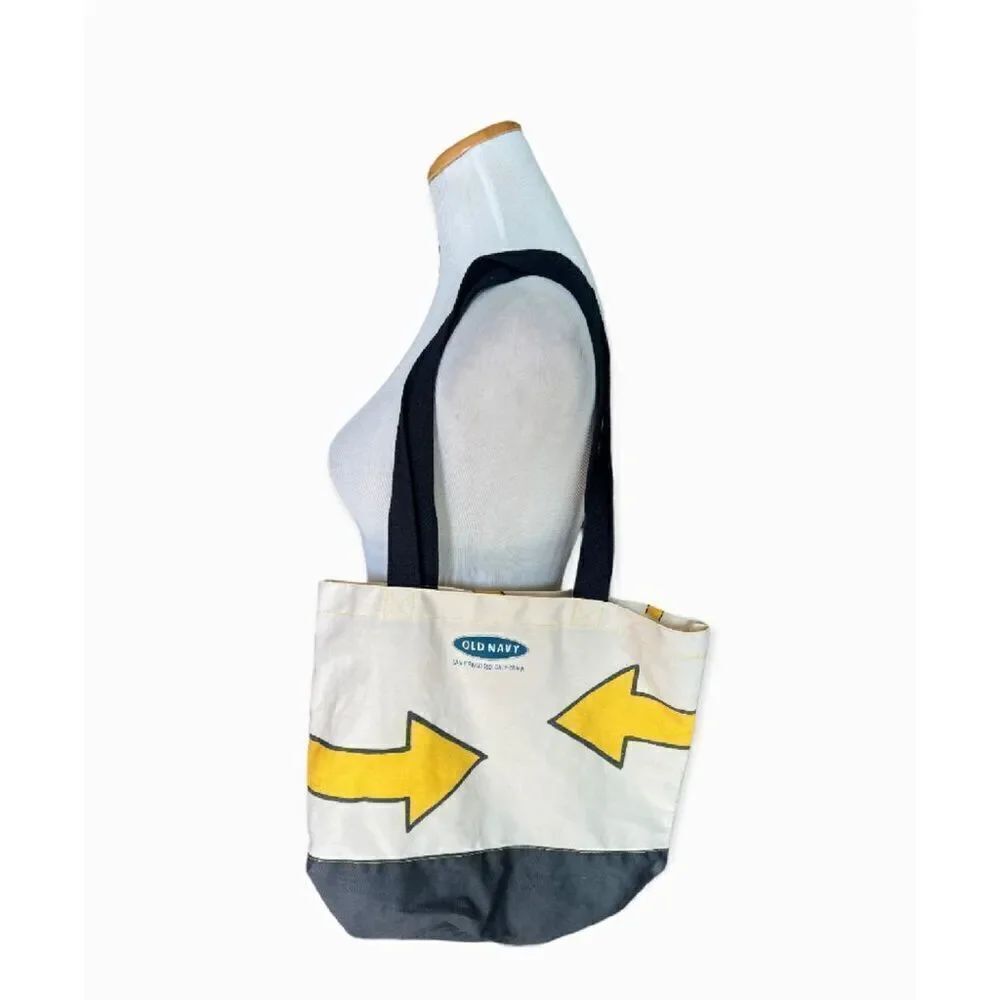 New Womens Old Navy Arrow Limited Edition Canvas Tote Bag
